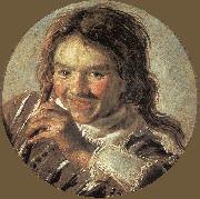 Boy holding a Flute (Hearing) HALS, Frans